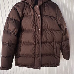 Quince Dark Brown Puffer Jacket